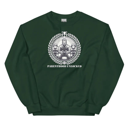 Parenthood Unlocked Sweatshirt | Unisex Classic | Gamer Achievement Tee for New Parents  Geniogoods