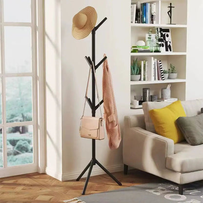 Plastic Freestanding Coat Rack | Modern Tree Branch Design for Hats and Scarves