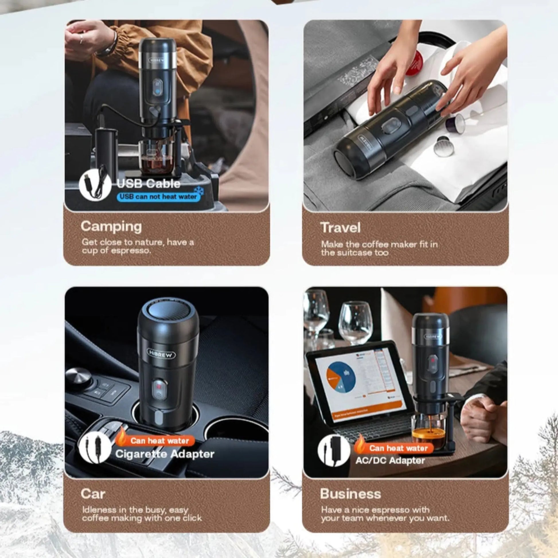 Portable Coffee Machine for Car & Home – DC12V Espresso Maker