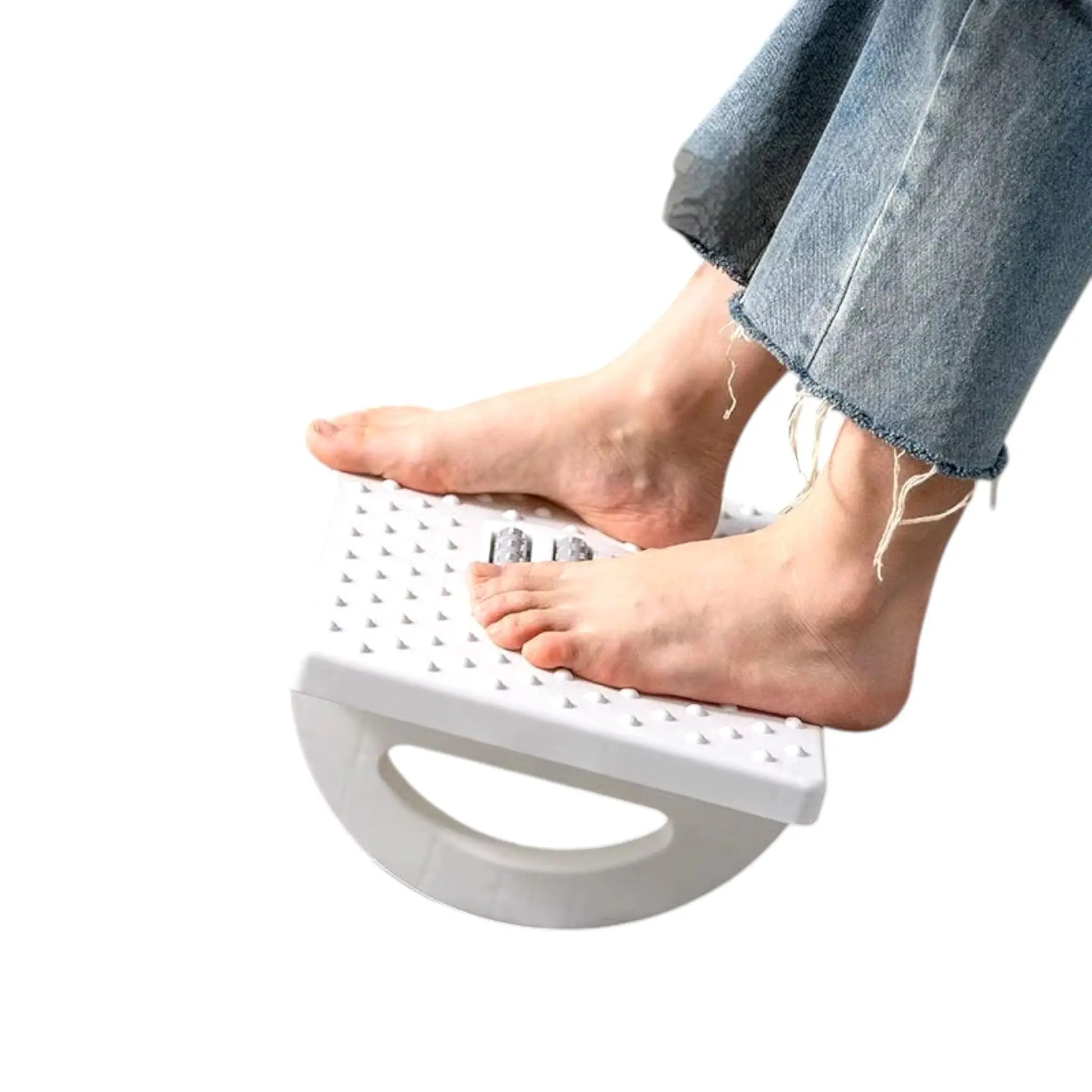 Portable Ergonomic Footrest | Massage Foot Stool for Home & Office Geniogoods