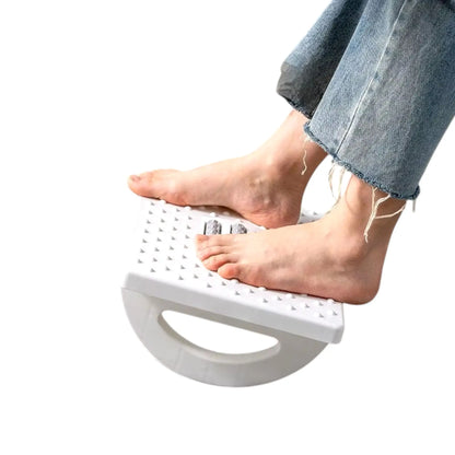 Portable Ergonomic Footrest | Massage Foot Stool for Home & Office Geniogoods