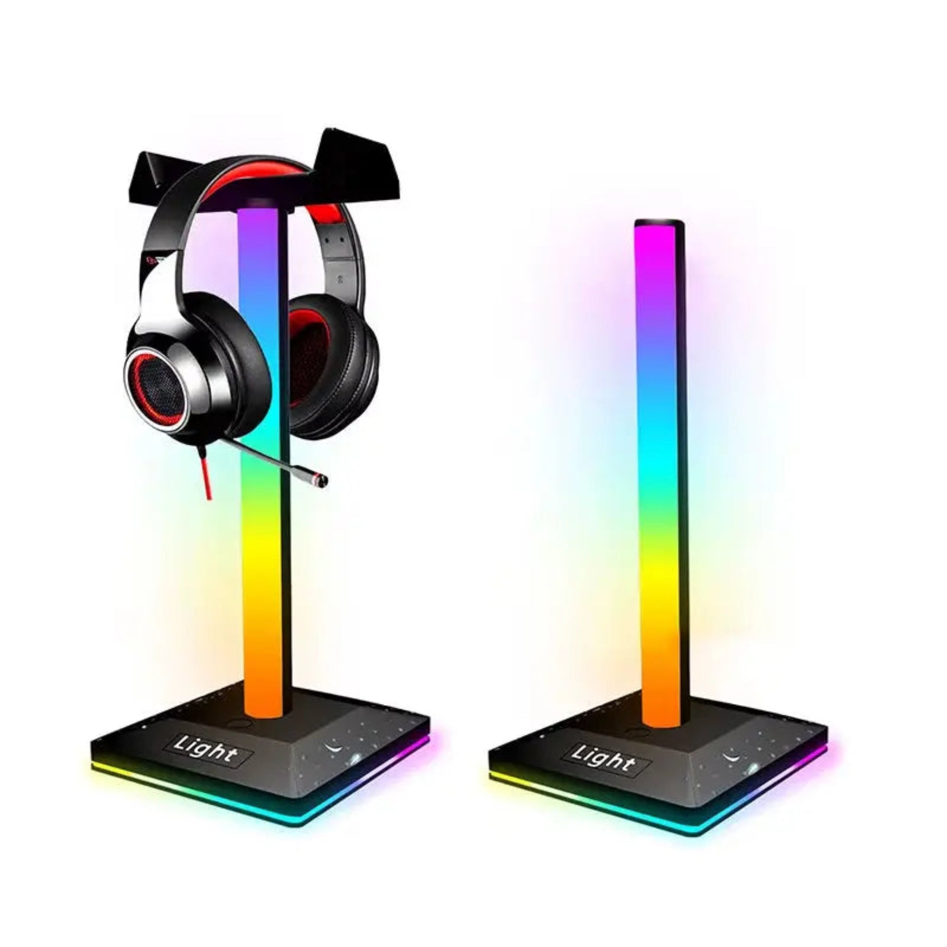 RGB Gaming Headset Stand | USB LED Lights for Vibrant Gaming Rooms