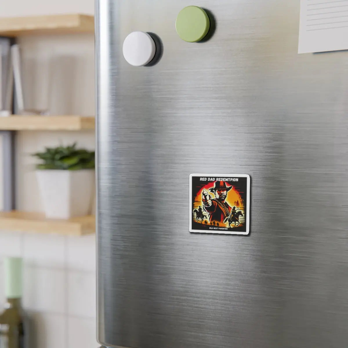 Red Dad Redemption | Die-Cut Magnets | Perfect for Red Dead Redemption fans  Geniogoods