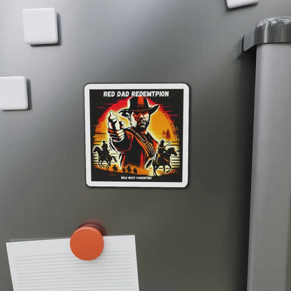 Red Dad Redemption | Die-Cut Magnets | Perfect for Red Dead Redemption fans  Geniogoods
