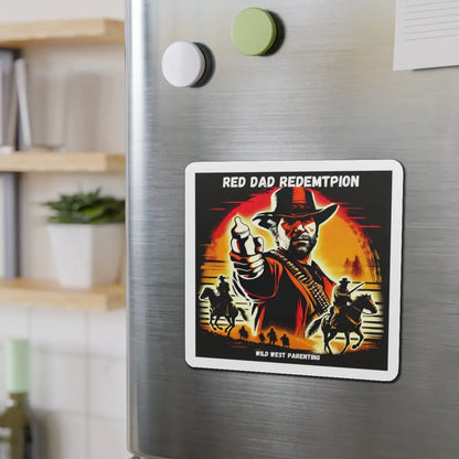 Red Dad Redemption | Die-Cut Magnets | Perfect for Red Dead Redemption fans  Geniogoods