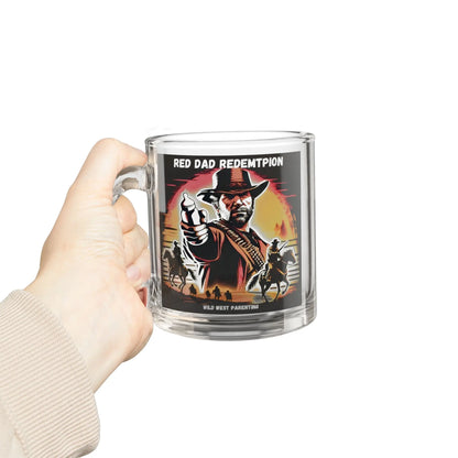 Red Dad Redemption | Funny 10oz Glass Mug | Perfect for Red Dead Redemption fans  Geniogoods