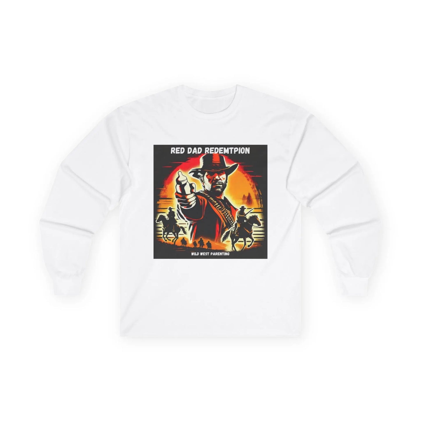 Red Dad Redemption | Long Sleeve Tee | Perfect for Red Dead Redemption fans  Geniogoods