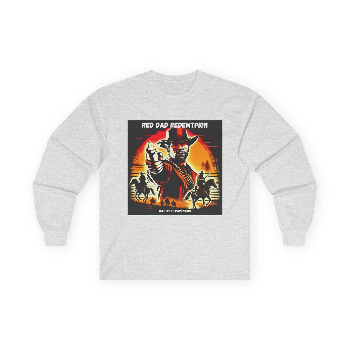 Red Dad Redemption | Long Sleeve Tee | Perfect for Red Dead Redemption fans  Geniogoods