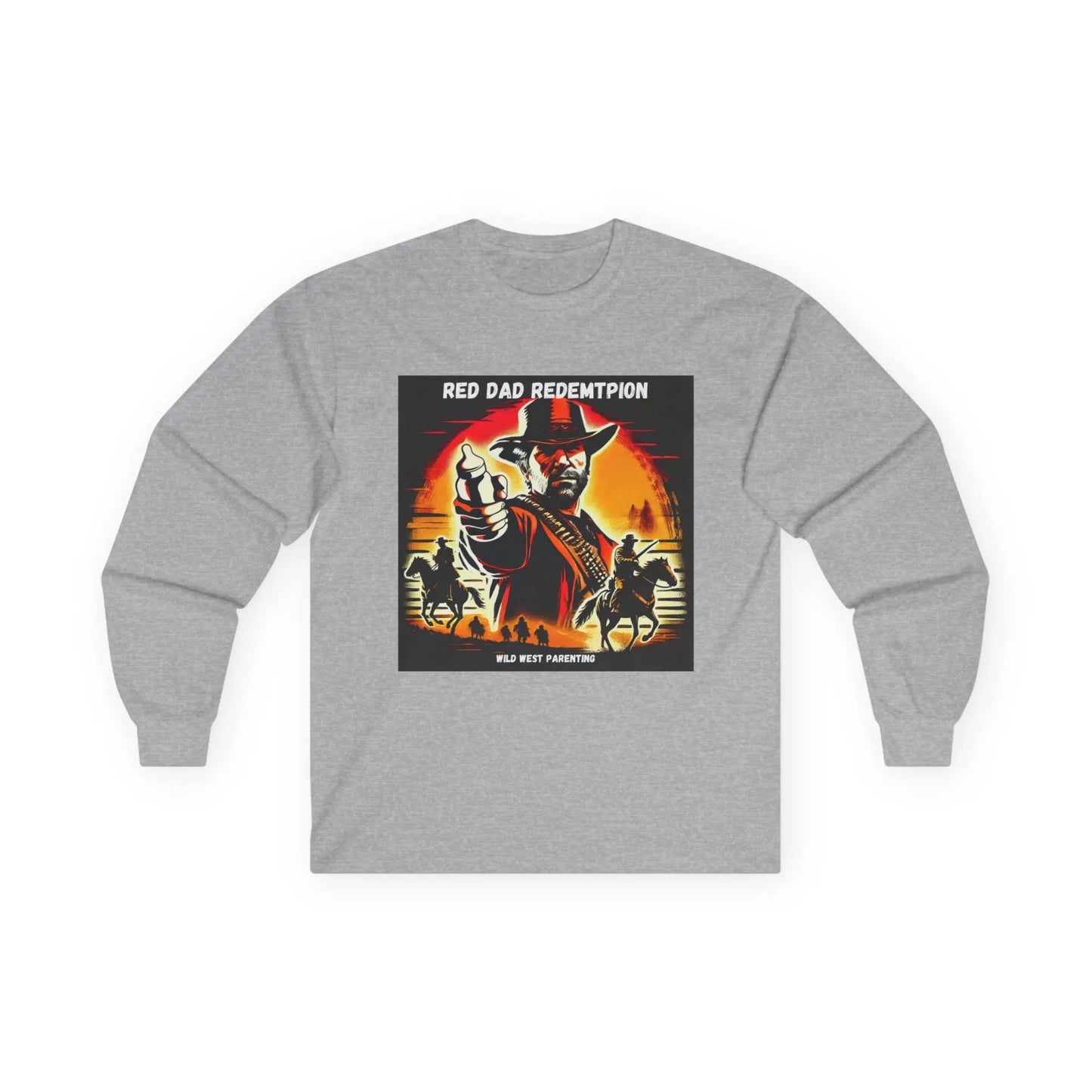 Red Dad Redemption | Long Sleeve Tee | Perfect for Red Dead Redemption fans  Geniogoods