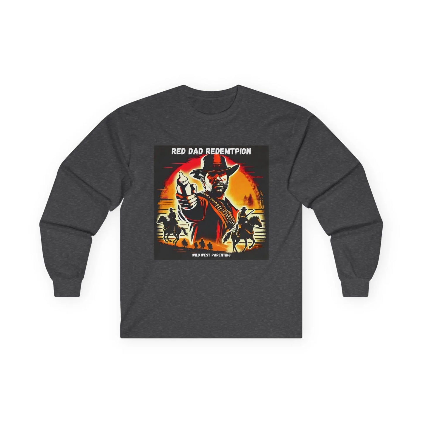 Red Dad Redemption | Long Sleeve Tee | Perfect for Red Dead Redemption fans  Geniogoods