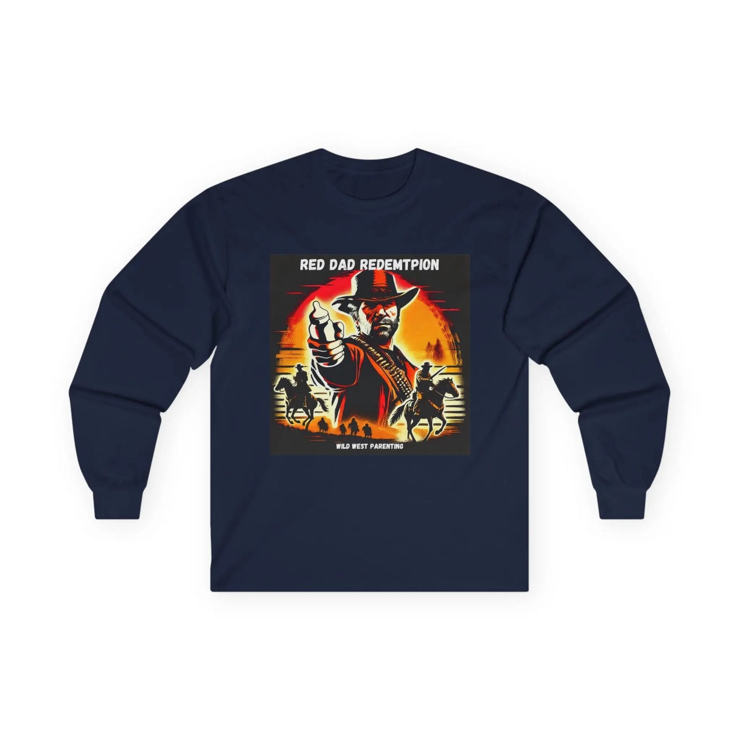 Red Dad Redemption | Long Sleeve Tee | Perfect for Red Dead Redemption fans  Geniogoods