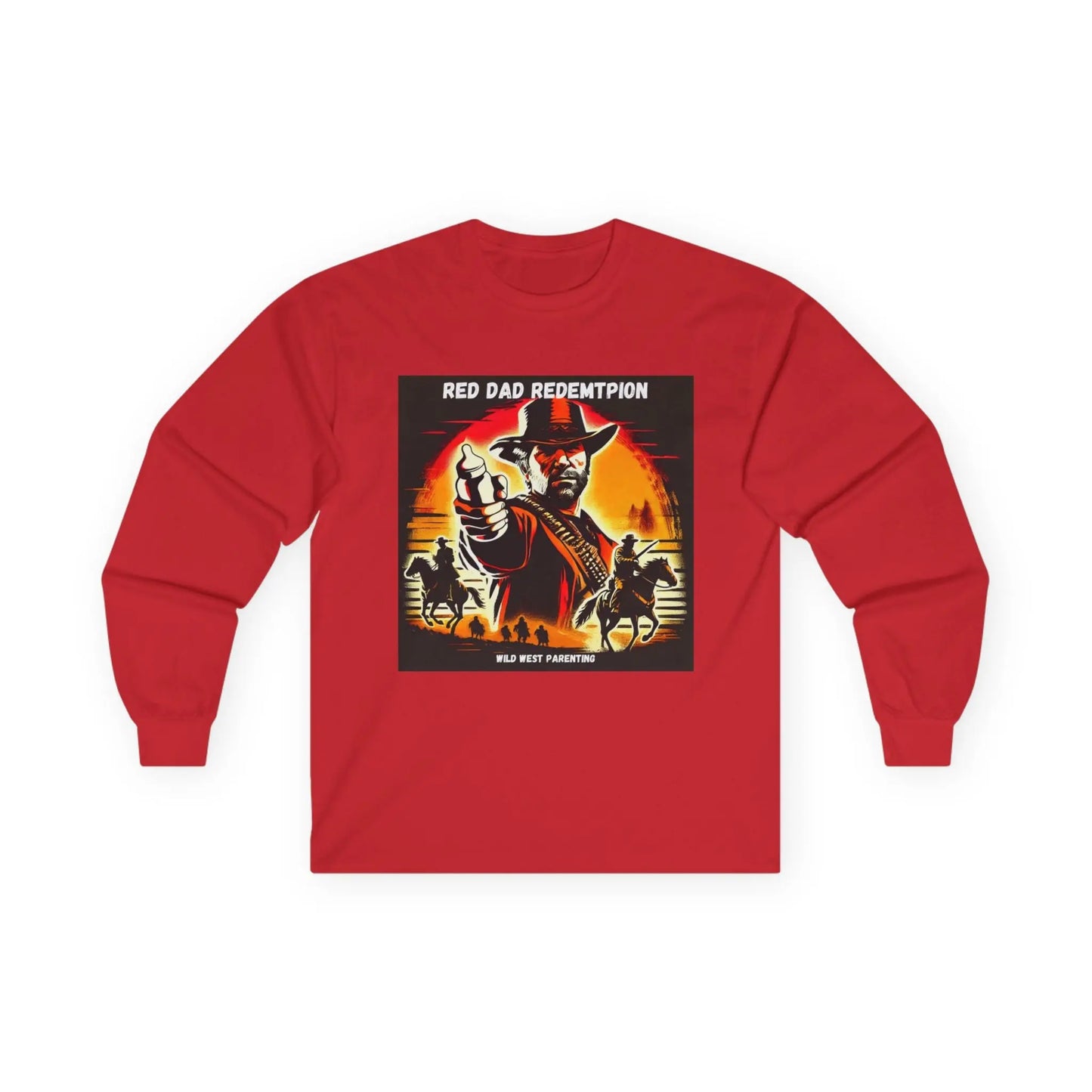 Red Dad Redemption | Long Sleeve Tee | Perfect for Red Dead Redemption fans  Geniogoods
