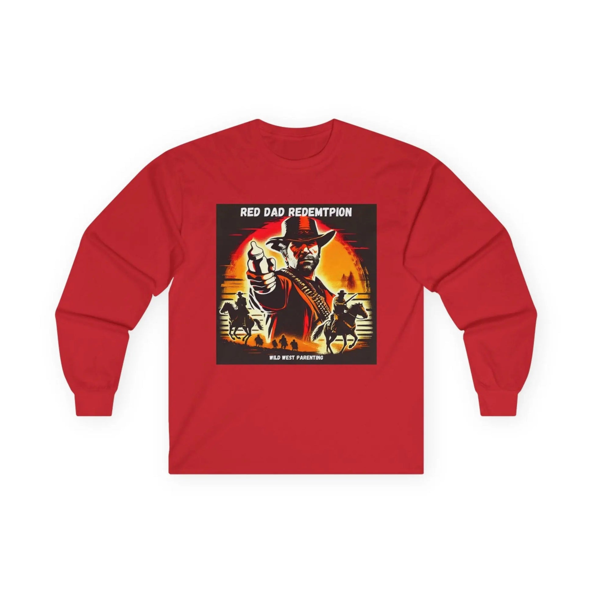 Red Dad Redemption | Long Sleeve Tee | Perfect for Red Dead Redemption fans  Geniogoods