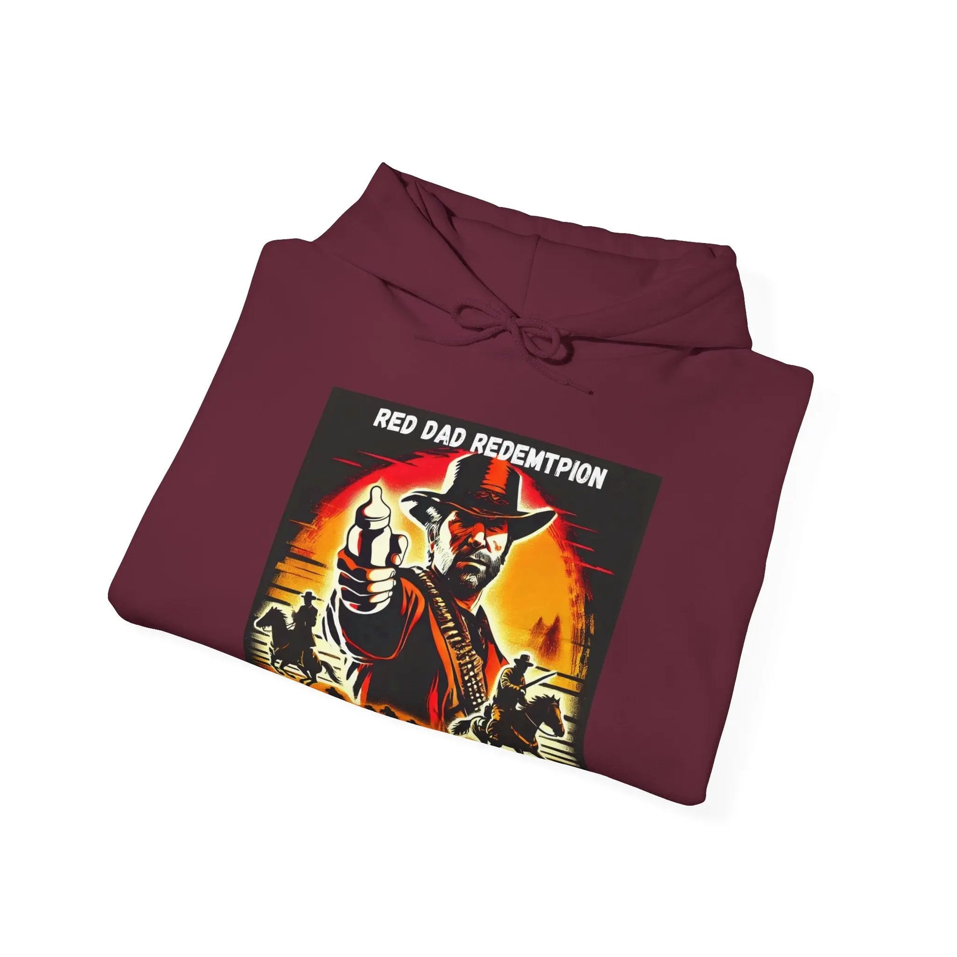Red Dad Redemption | Unisex Hooded Sweatshirt | Perfect for Red Dead Redemption fans  Geniogoods
