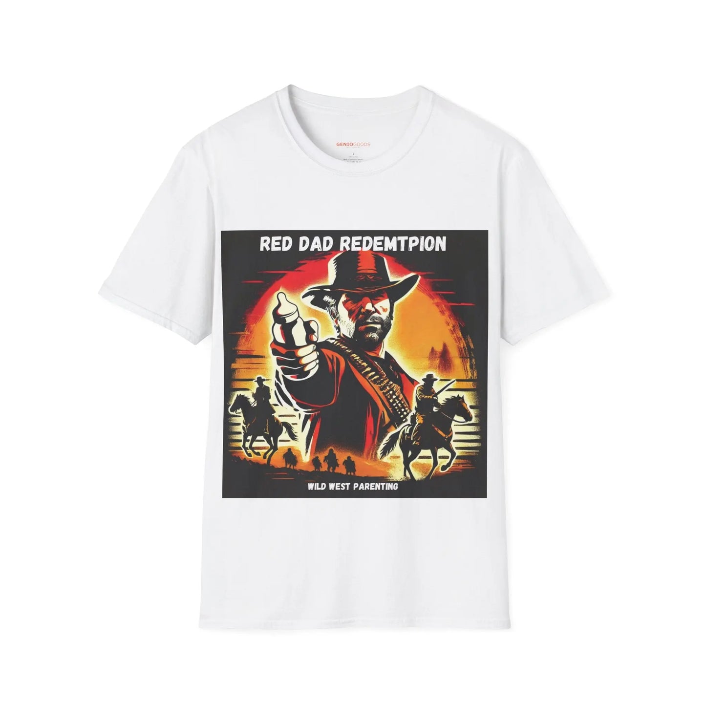 Red Dad Redemption | Unisex Softstyle T-Shirt | Perfect for Red Dead Redemption fans  Geniogoods