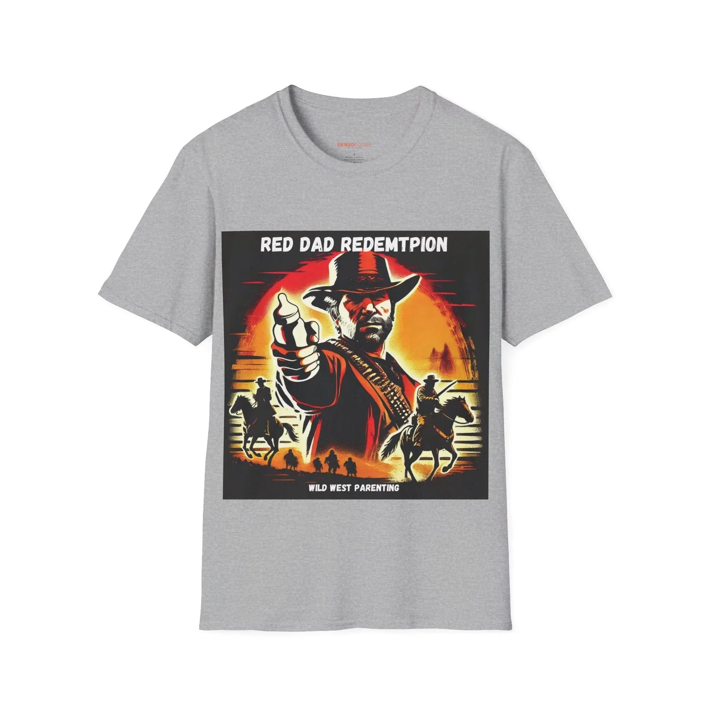 Red Dad Redemption | Unisex Softstyle T-Shirt | Perfect for Red Dead Redemption fans  Geniogoods