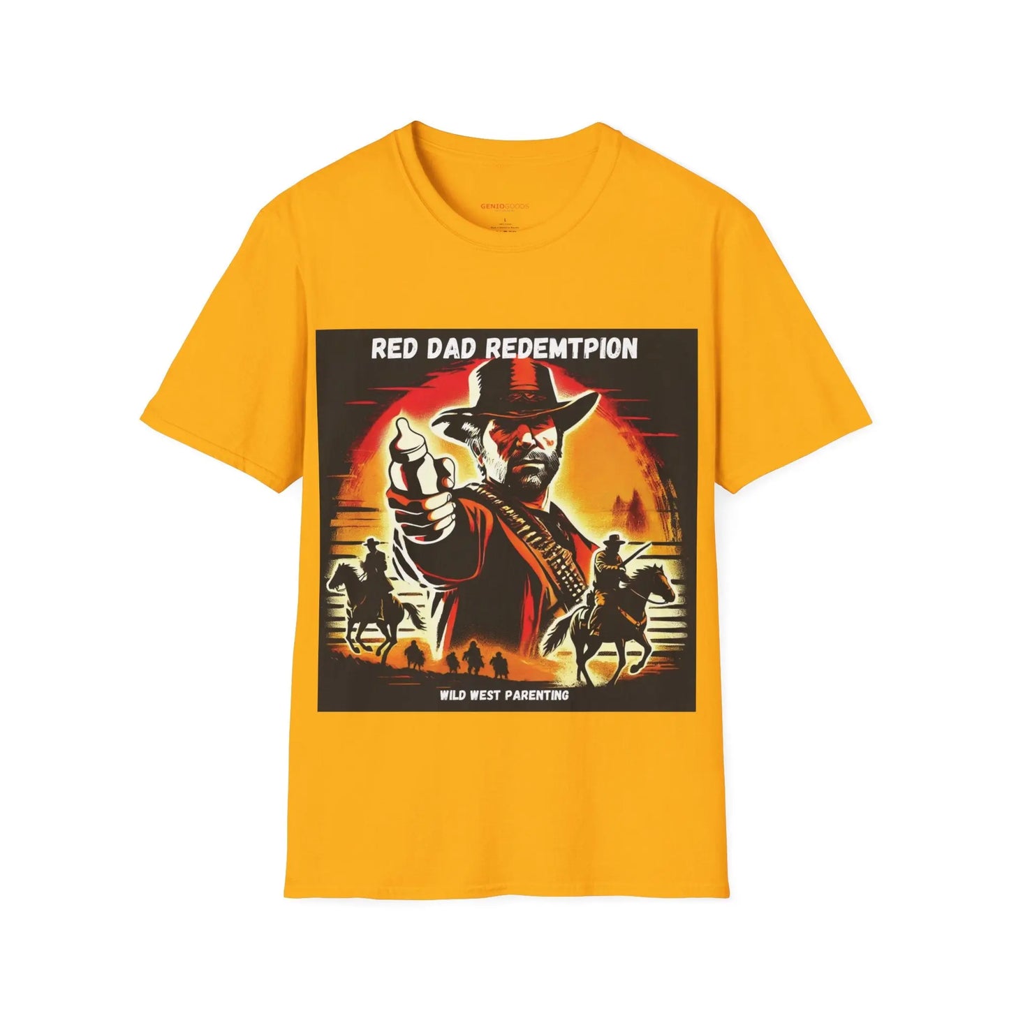 Red Dad Redemption | Unisex Softstyle T-Shirt | Perfect for Red Dead Redemption fans  Geniogoods