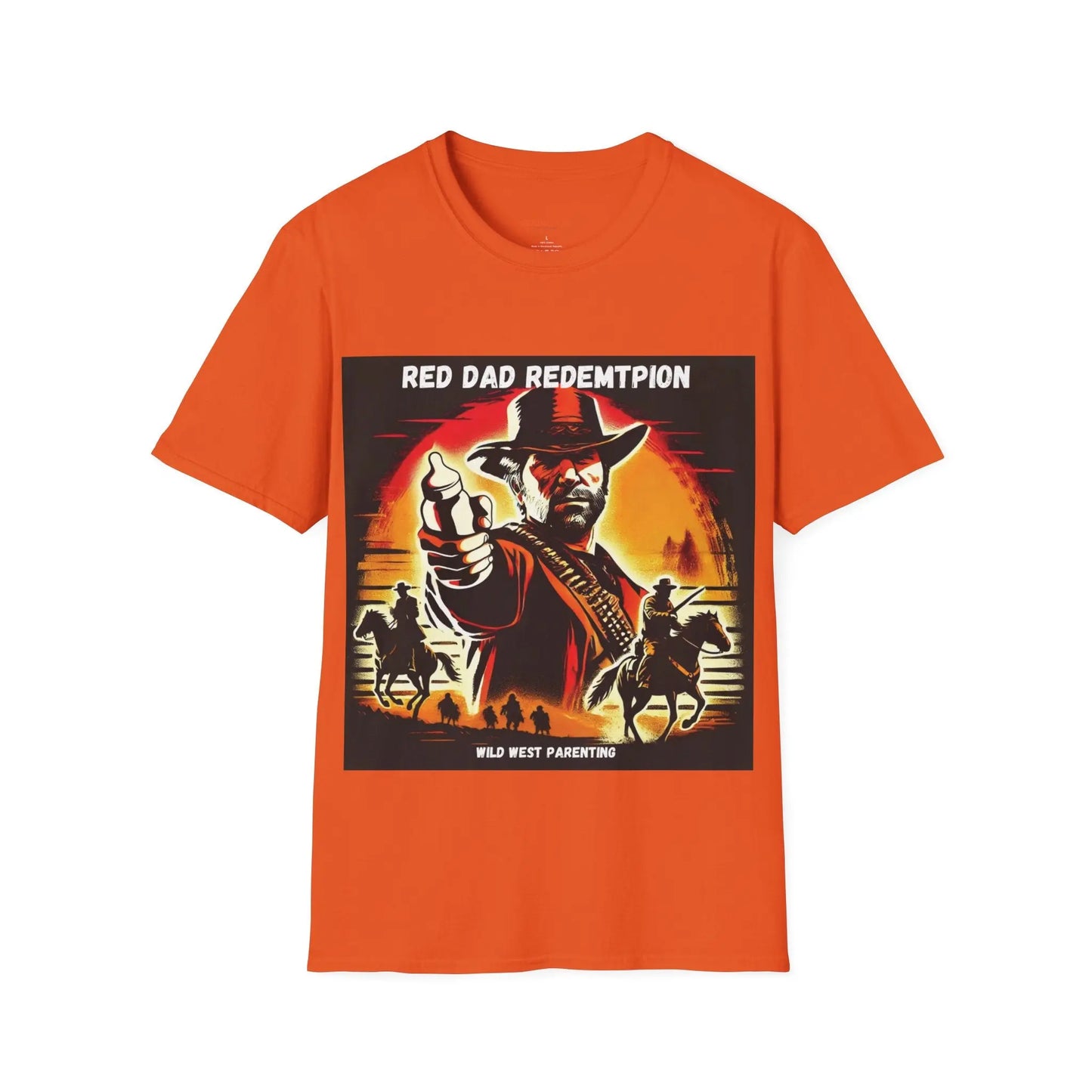 Red Dad Redemption | Unisex Softstyle T-Shirt | Perfect for Red Dead Redemption fans  Geniogoods