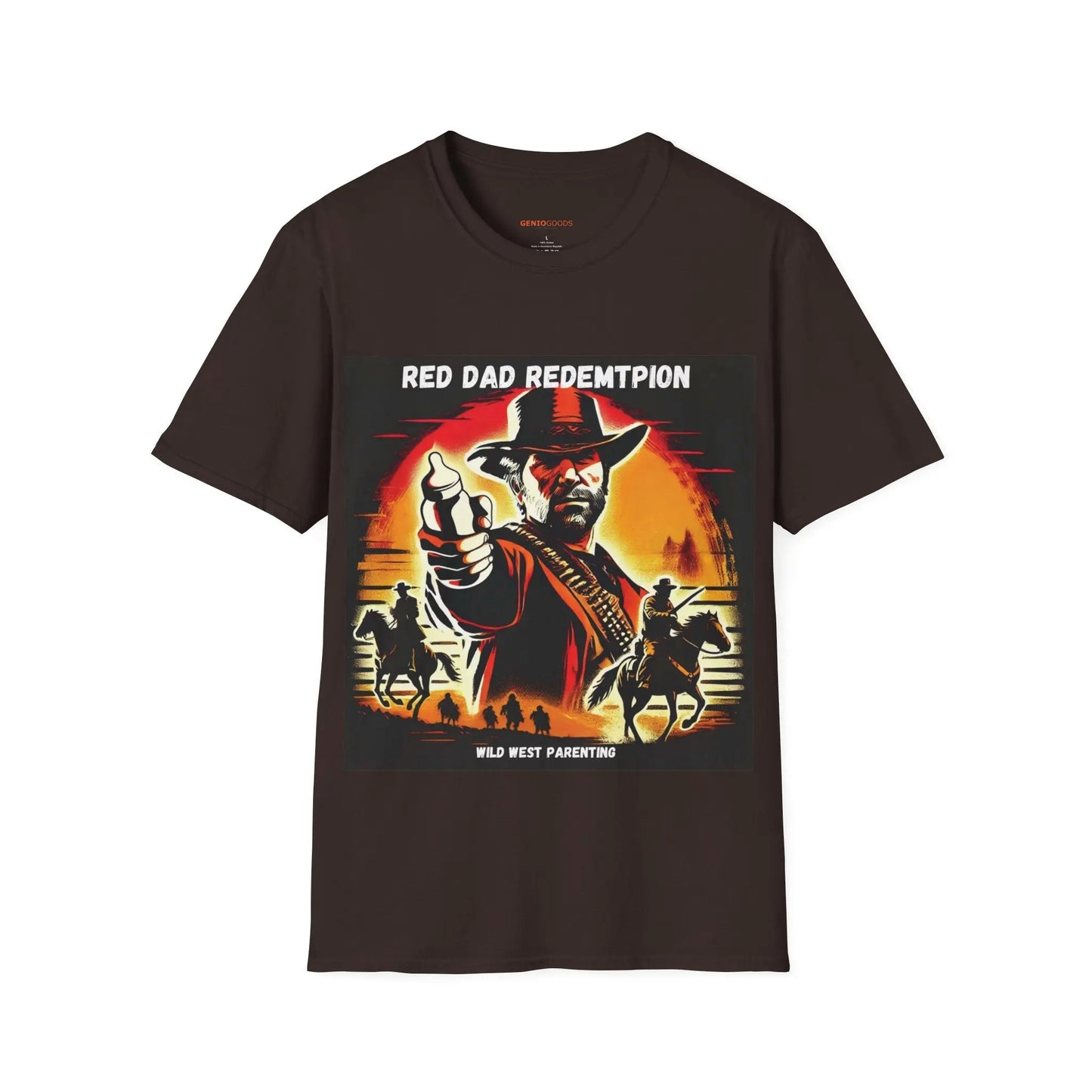 Red Dad Redemption | Unisex Softstyle T-Shirt | Perfect for Red Dead Redemption fans  Geniogoods