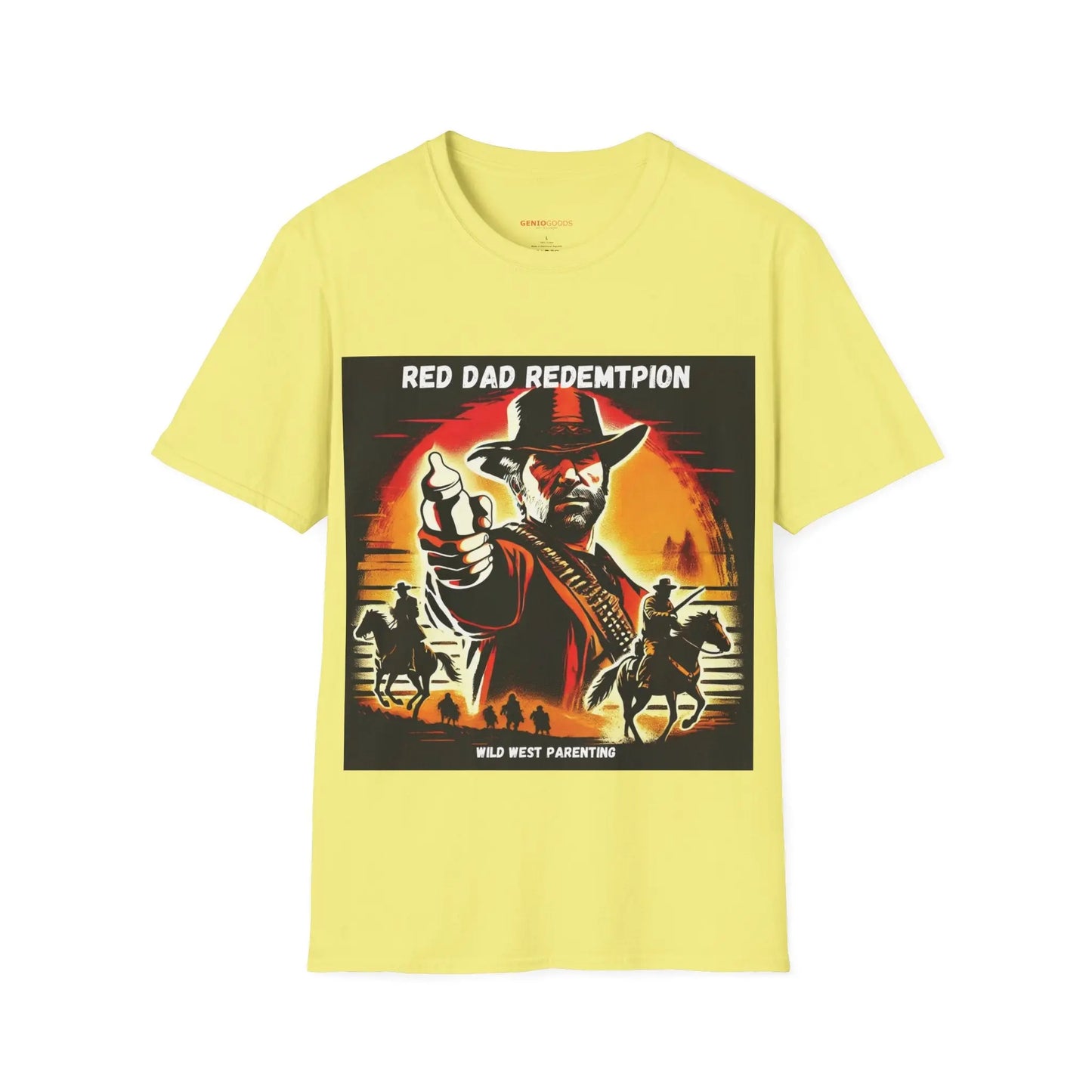 Red Dad Redemption | Unisex Softstyle T-Shirt | Perfect for Red Dead Redemption fans  Geniogoods