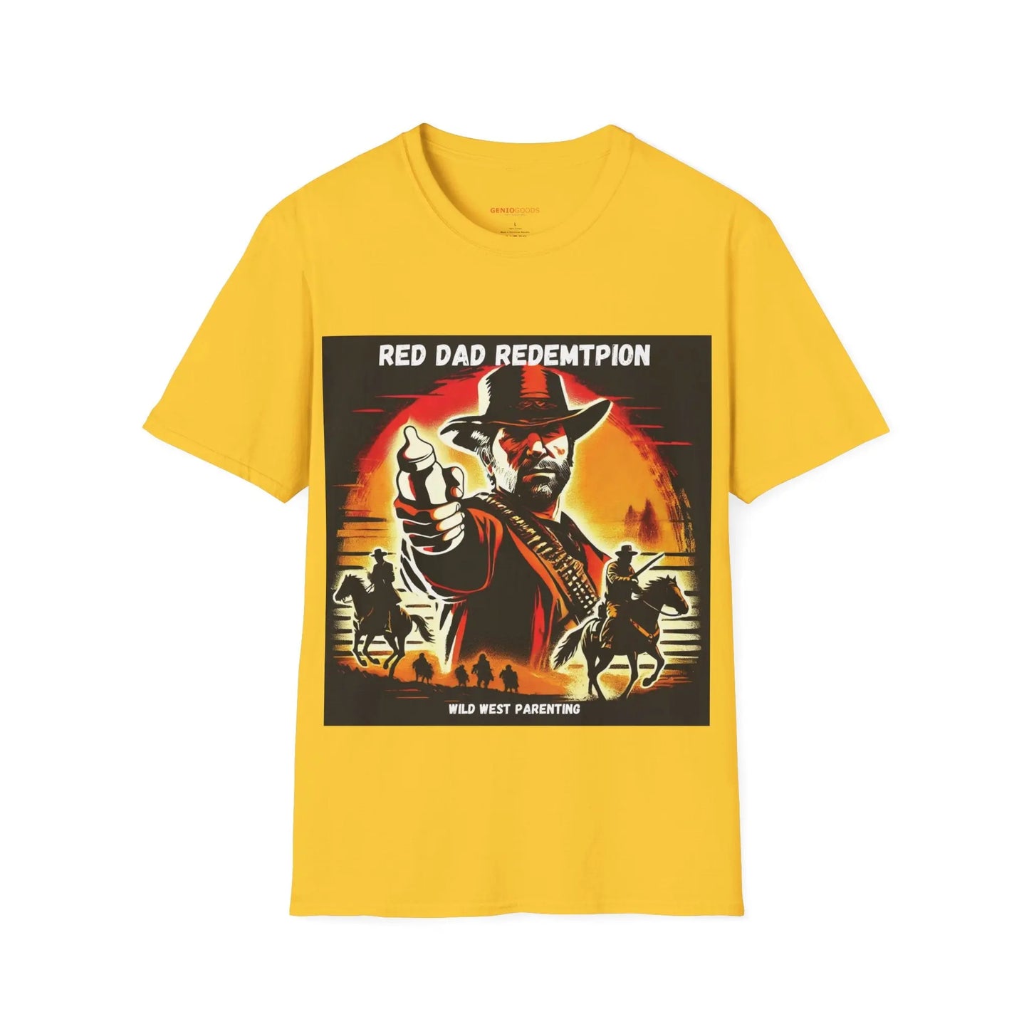 Red Dad Redemption | Unisex Softstyle T-Shirt | Perfect for Red Dead Redemption fans  Geniogoods