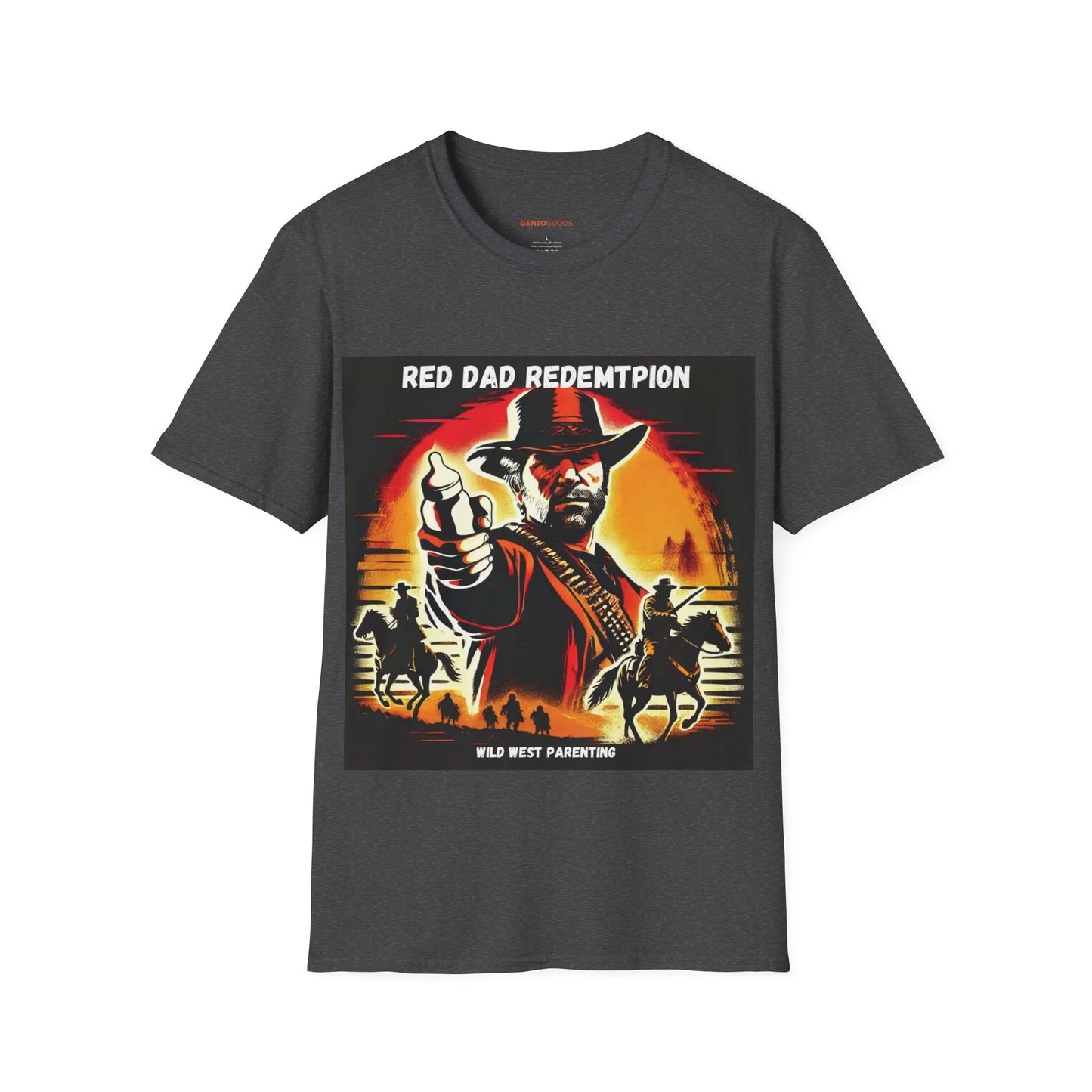 Red Dad Redemption | Unisex Softstyle T-Shirt | Perfect for Red Dead Redemption fans  Geniogoods