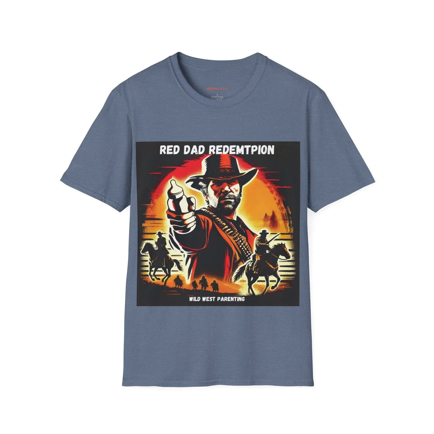 Red Dad Redemption | Unisex Softstyle T-Shirt | Perfect for Red Dead Redemption fans  Geniogoods