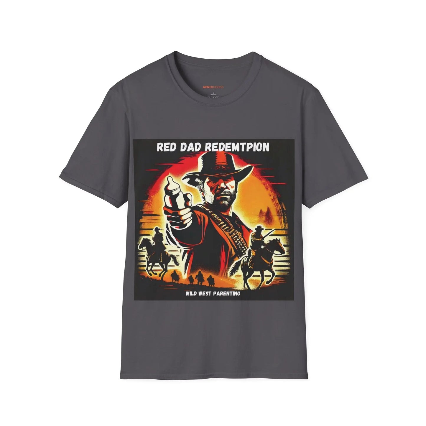 Red Dad Redemption | Unisex Softstyle T-Shirt | Perfect for Red Dead Redemption fans  Geniogoods