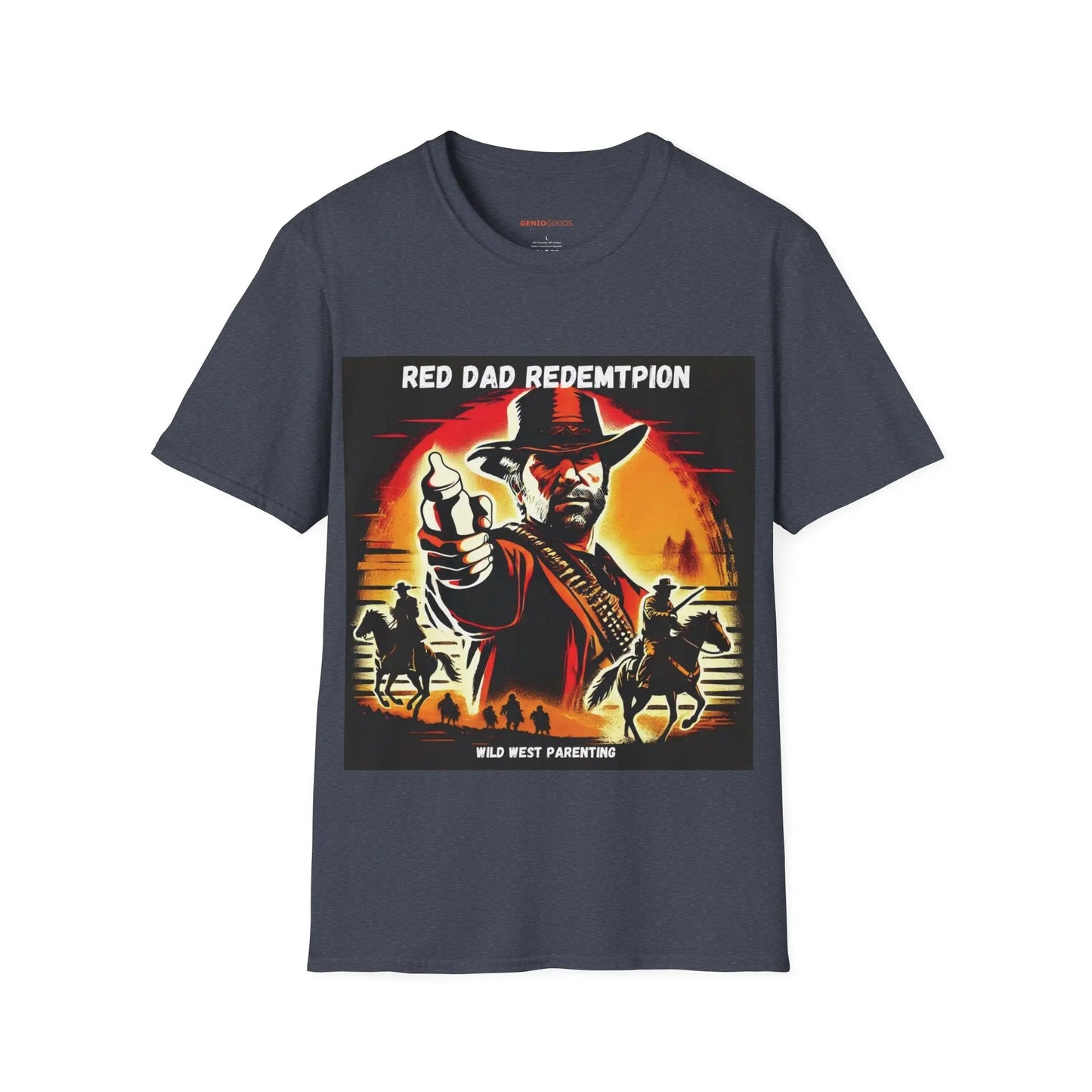 Red Dad Redemption | Unisex Softstyle T-Shirt | Perfect for Red Dead Redemption fans  Geniogoods