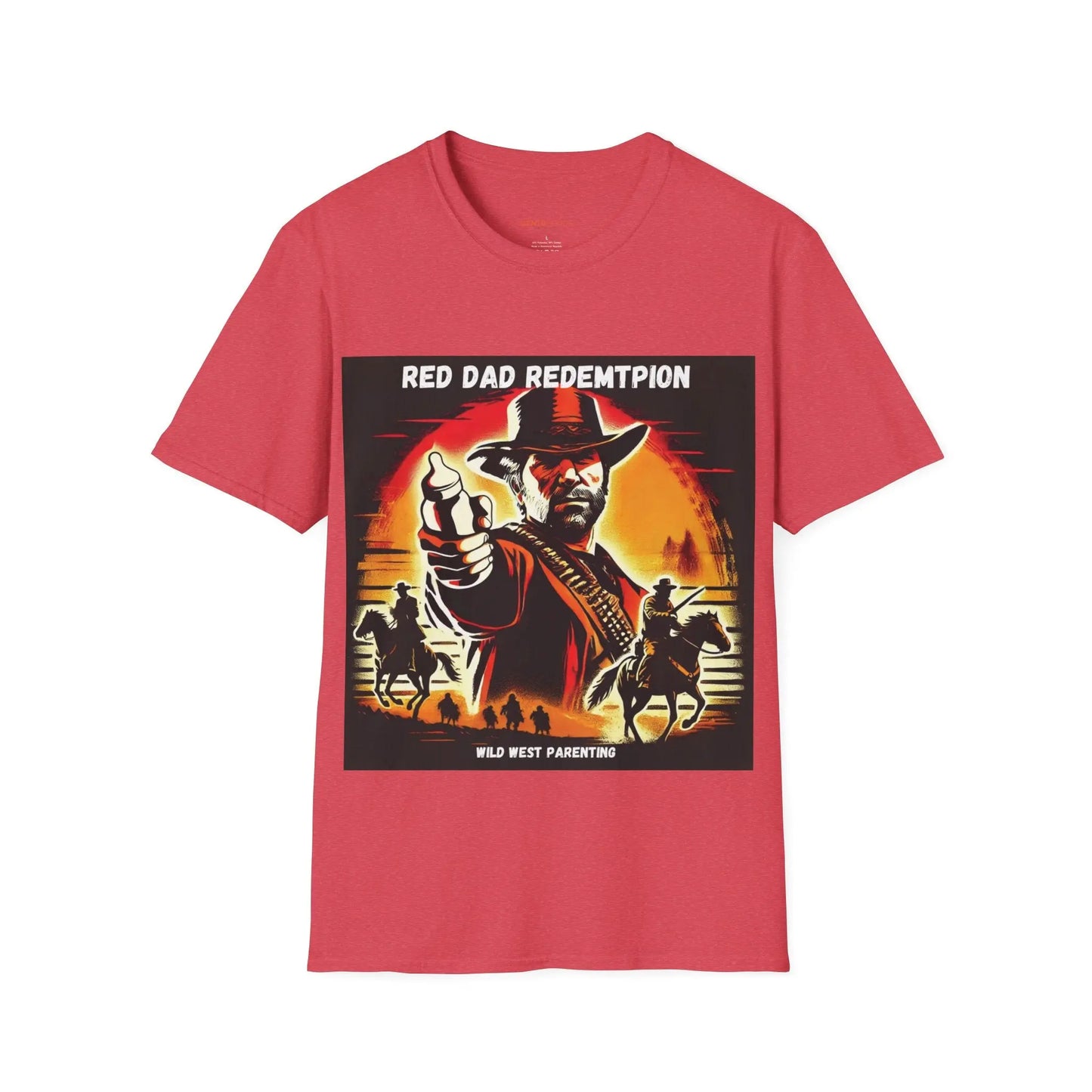 Red Dad Redemption | Unisex Softstyle T-Shirt | Perfect for Red Dead Redemption fans  Geniogoods