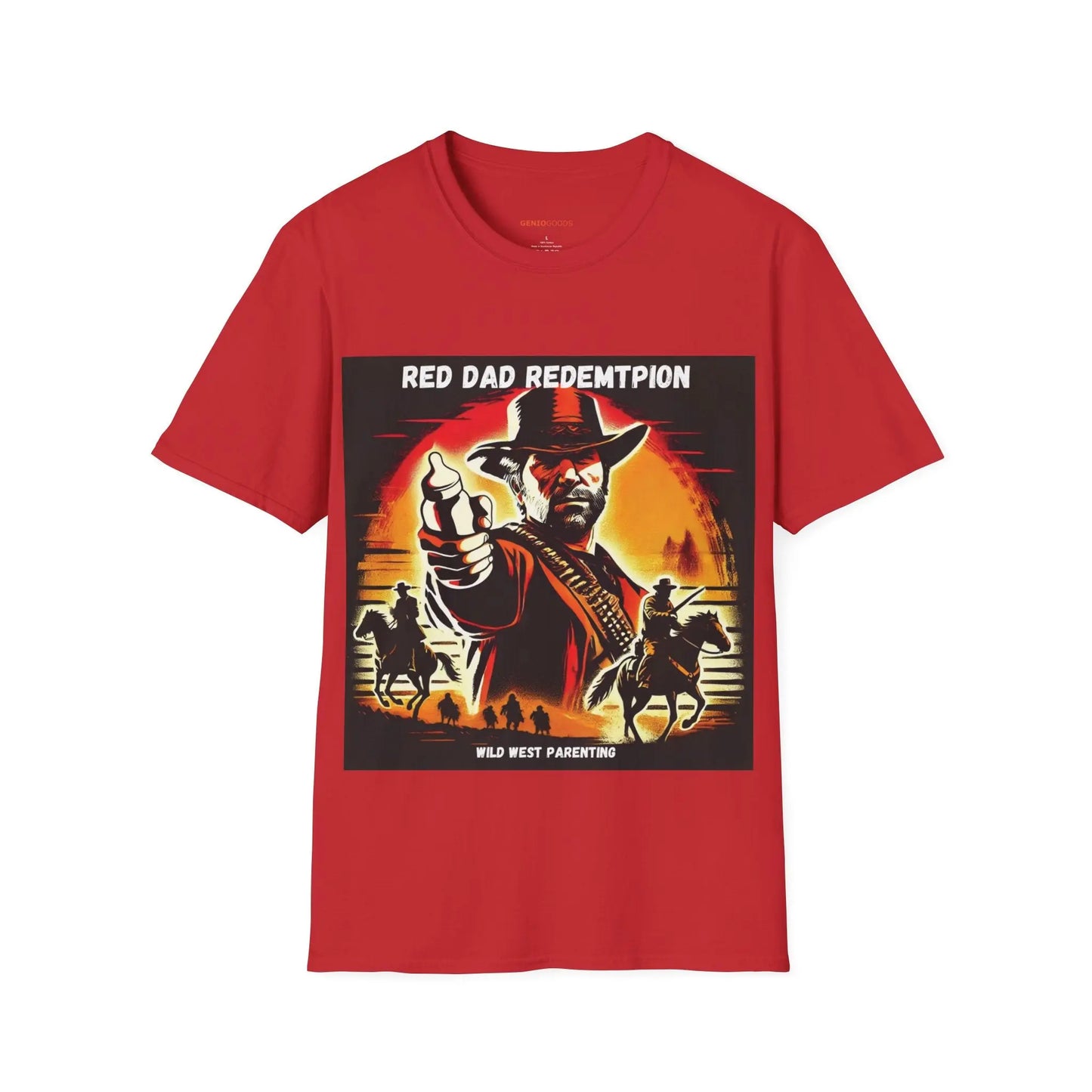Red Dad Redemption | Unisex Softstyle T-Shirt | Perfect for Red Dead Redemption fans  Geniogoods