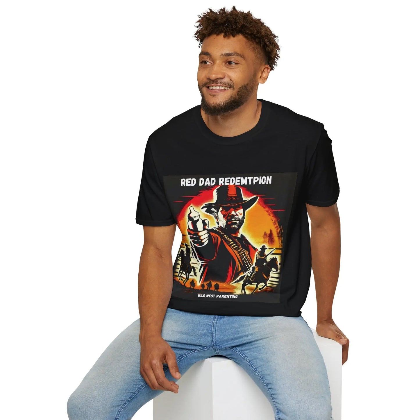 Red Dad Redemption | Unisex Softstyle T-Shirt | Perfect for Red Dead Redemption fans  Geniogoods