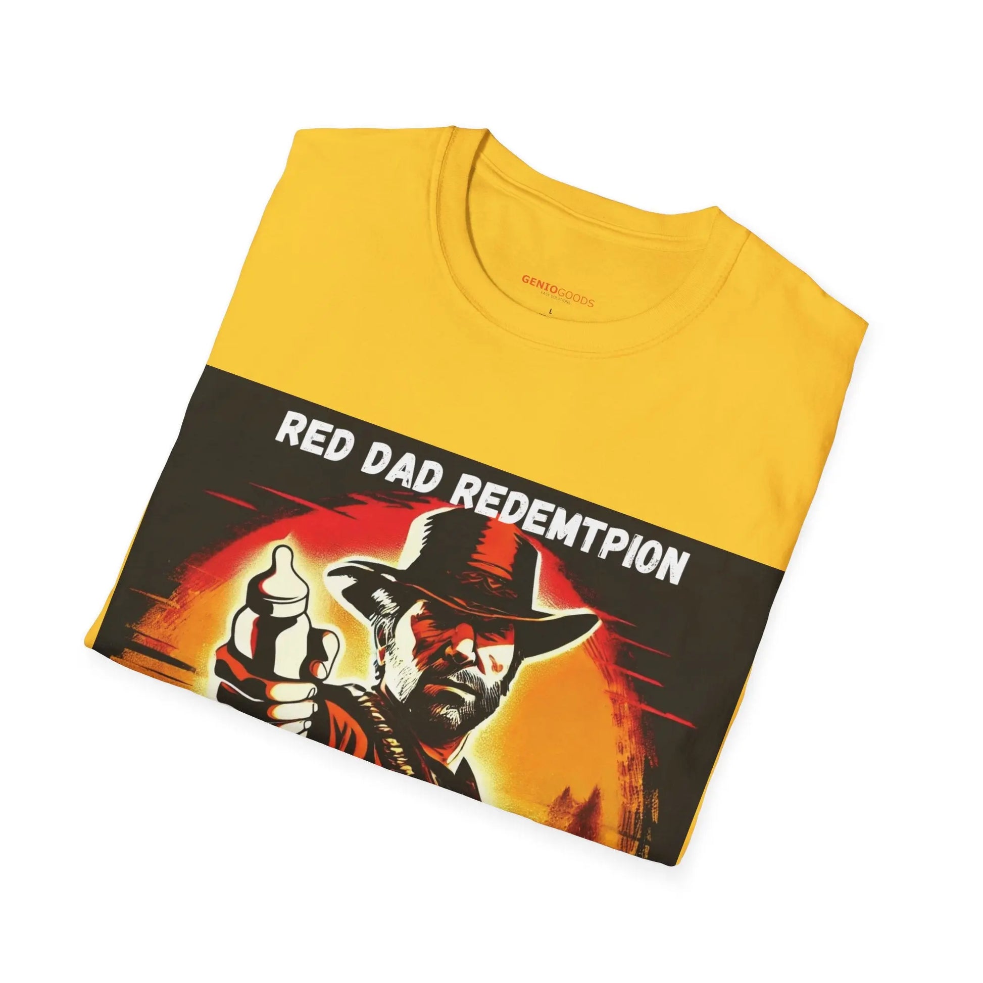 Red Dad Redemption | Unisex Softstyle T-Shirt | Perfect for Red Dead Redemption fans  Geniogoods