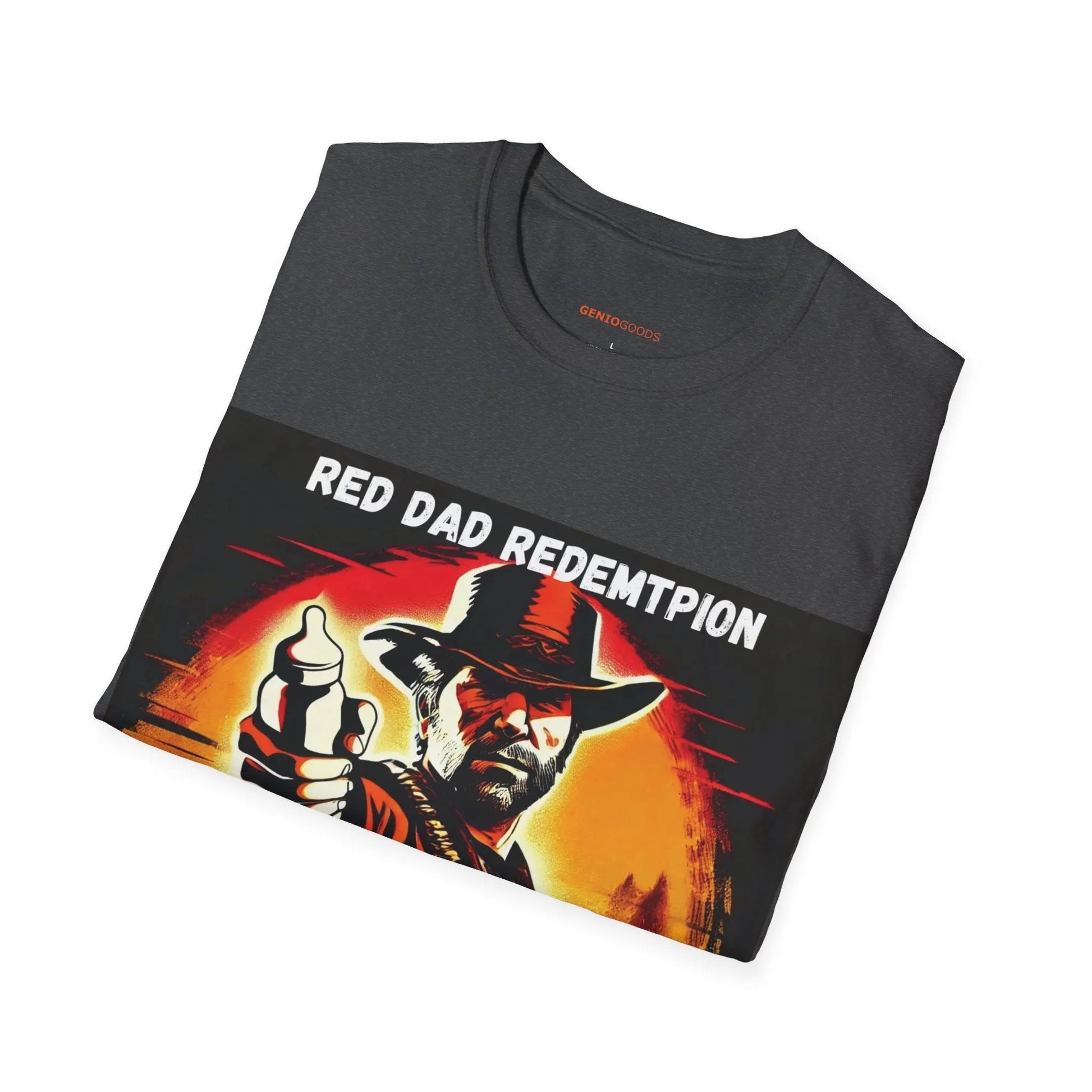 Red Dad Redemption | Unisex Softstyle T-Shirt | Perfect for Red Dead Redemption fans  Geniogoods