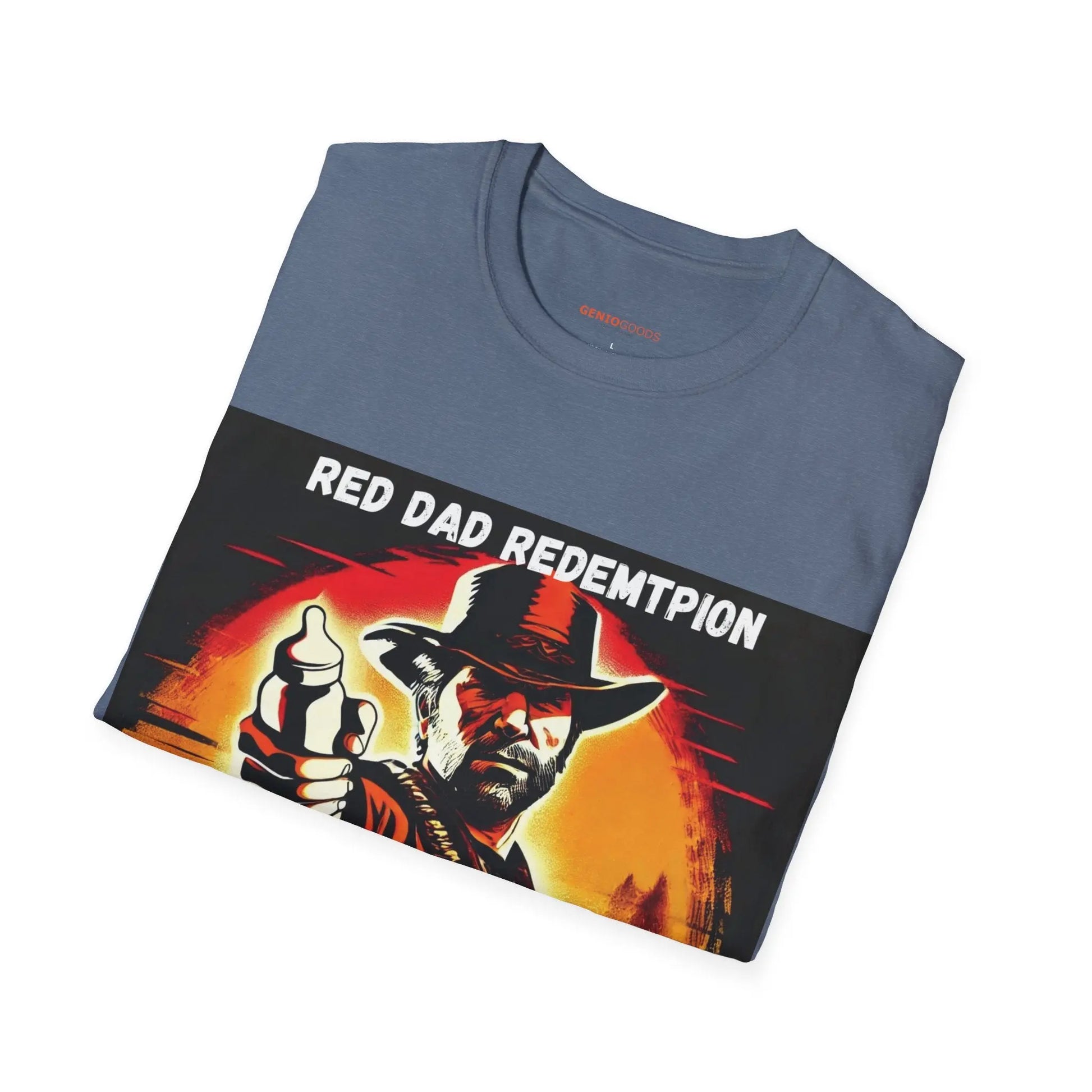 Red Dad Redemption | Unisex Softstyle T-Shirt | Perfect for Red Dead Redemption fans  Geniogoods