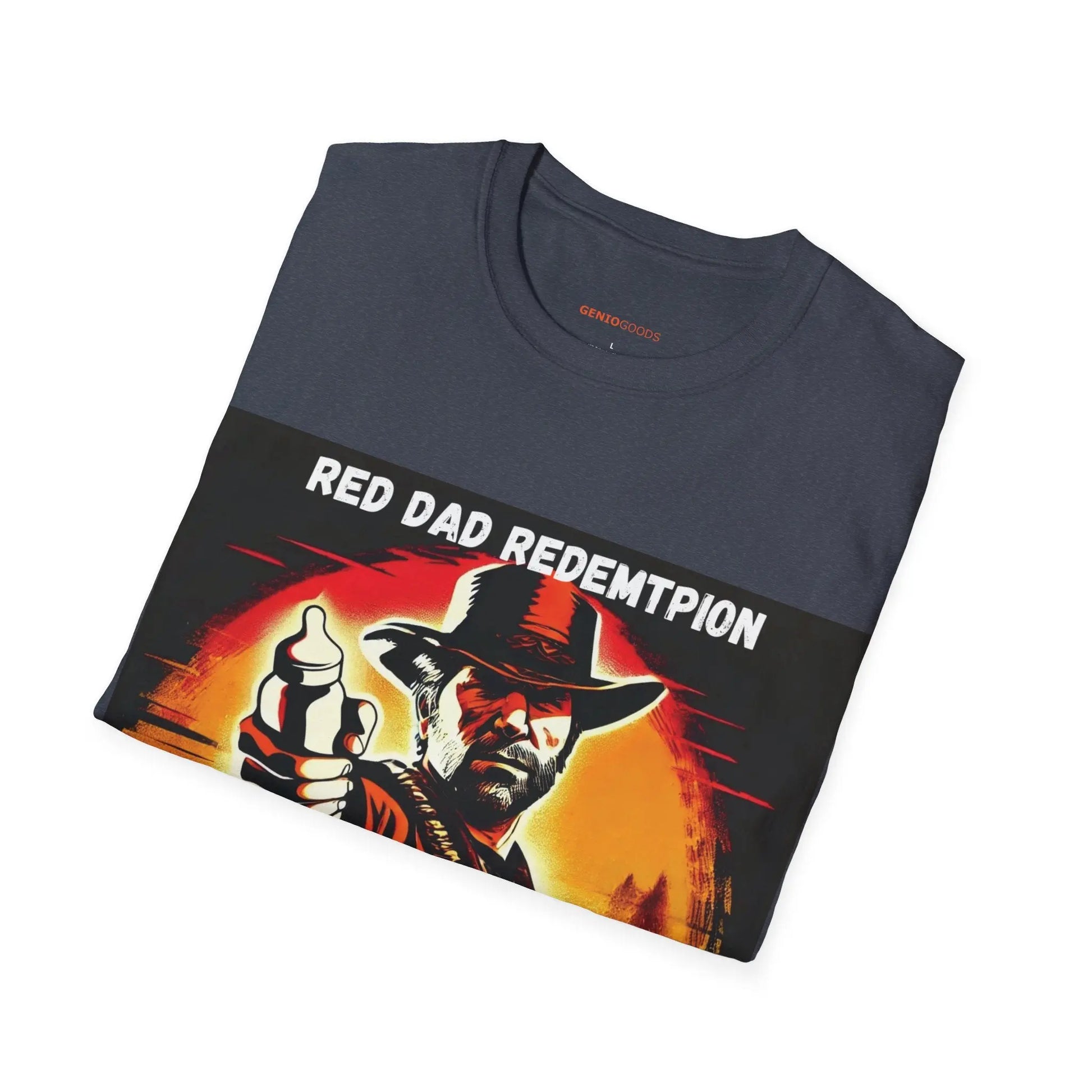 Red Dad Redemption | Unisex Softstyle T-Shirt | Perfect for Red Dead Redemption fans  Geniogoods