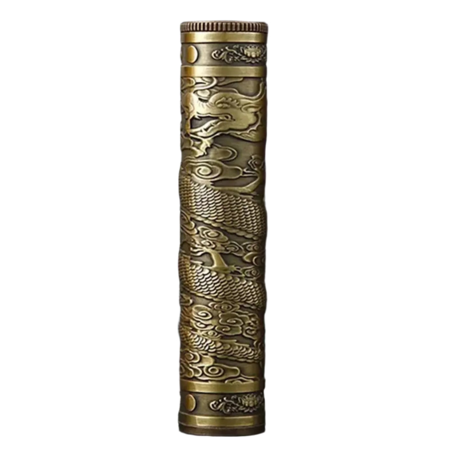 Retro Buddha Metal Incense Case | Portable Zinc Alloy Storage Box