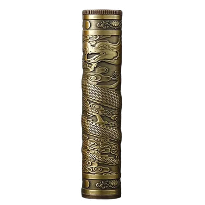 Retro Buddha Metal Incense Case | Portable Zinc Alloy Storage Box