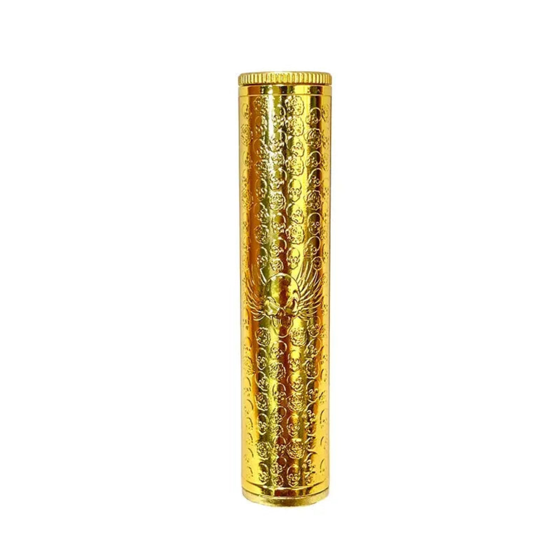 Retro Buddha Metal Incense Case | Portable Zinc Alloy Storage Box
