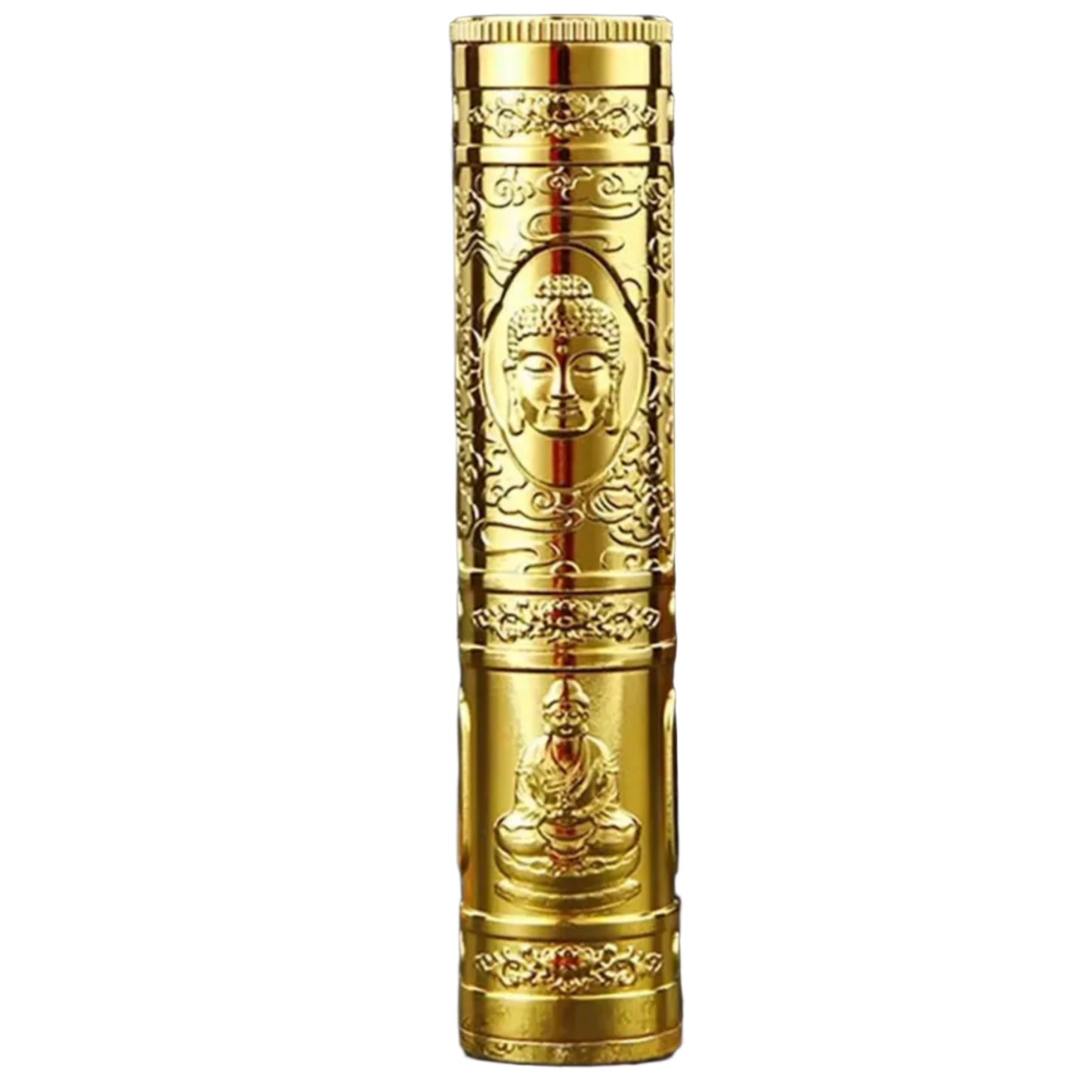 Retro Buddha Metal Incense Case | Portable Zinc Alloy Storage Box