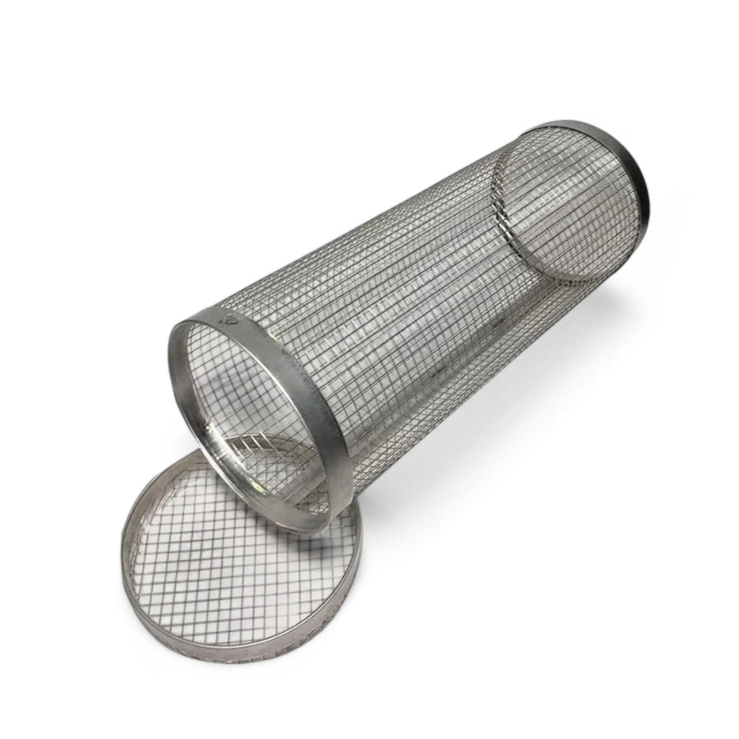 Rolling BBQ Grill Basket – Stainless Steel Mesh for Vegetables & Fish  Geniogoods