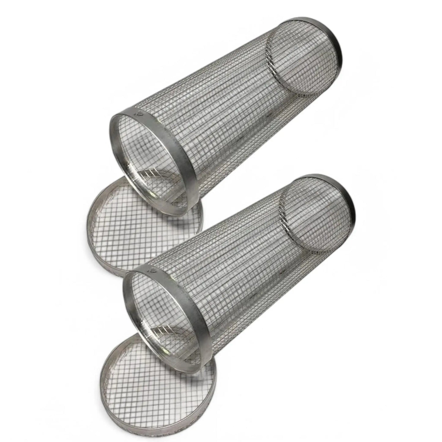 Rolling BBQ Grill Basket – Stainless Steel Mesh for Vegetables & Fish  Geniogoods