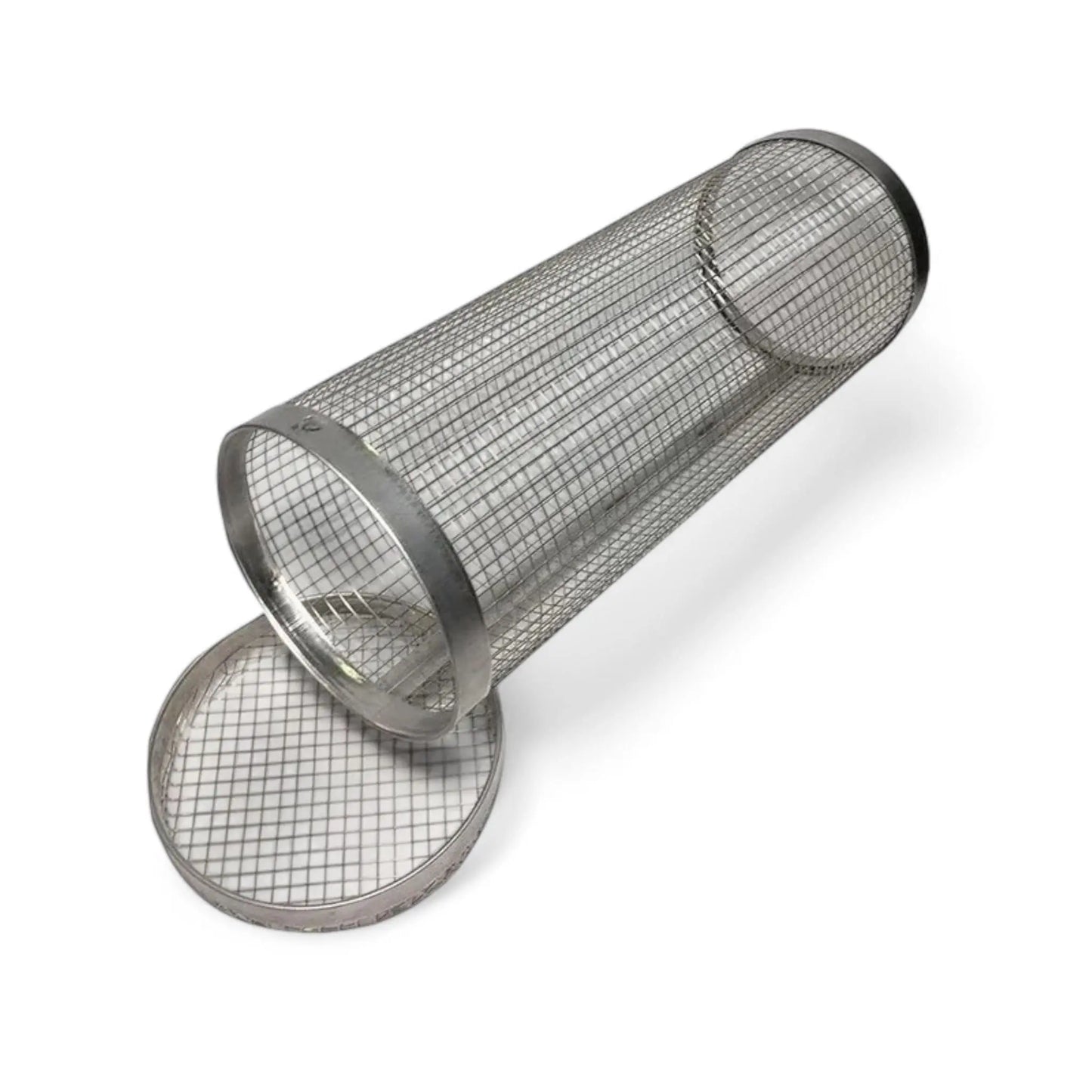 Rolling BBQ Grill Basket – Stainless Steel Mesh for Vegetables & Fish  Geniogoods
