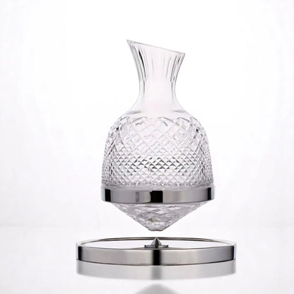 Rotating Crystal Whiskey Decanter – 1500ml Lead-Free with Tray  Geniogoods
