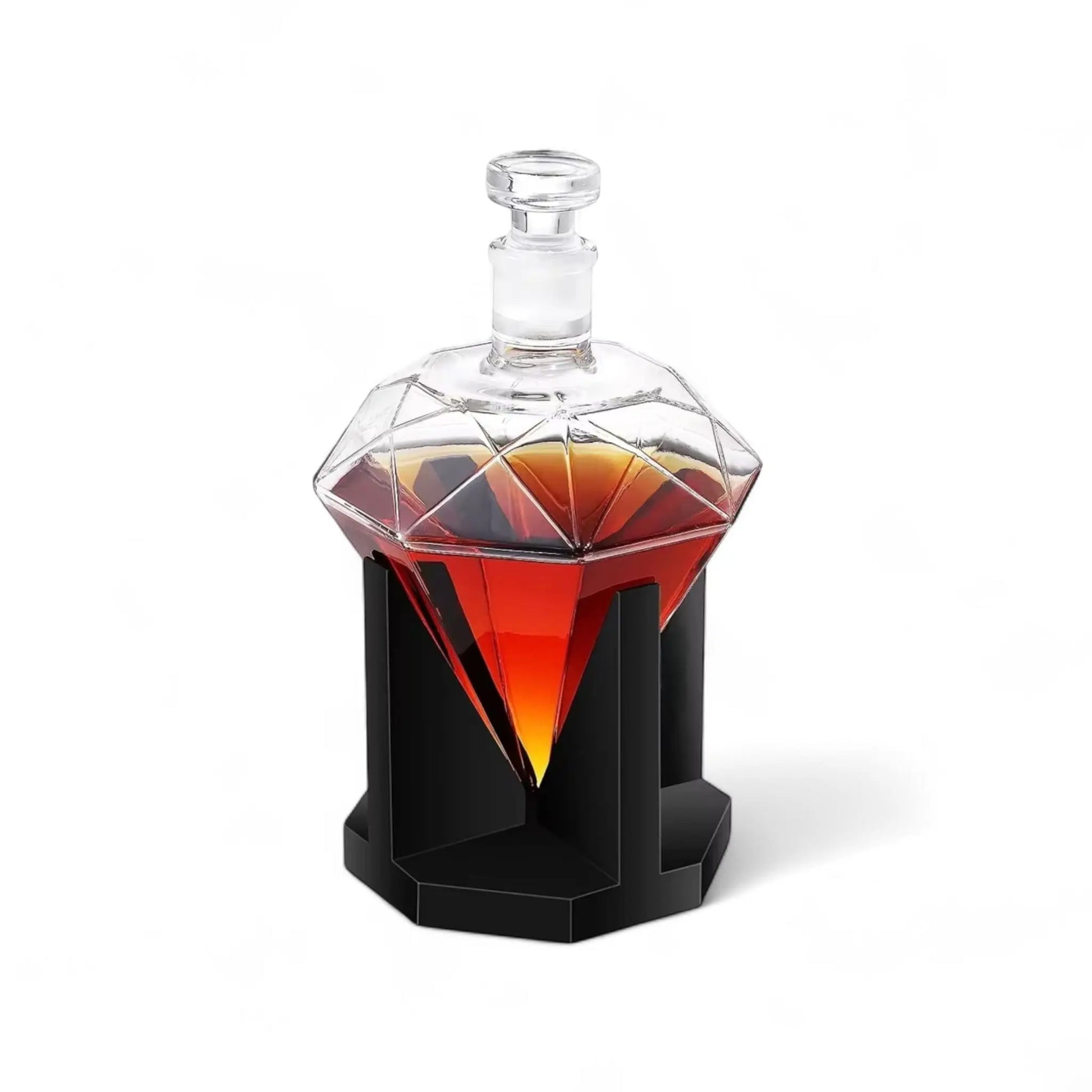 Rotating Whiskey Decanter 1500ml – Lead-Free Crystal Bottle  Geniogoods