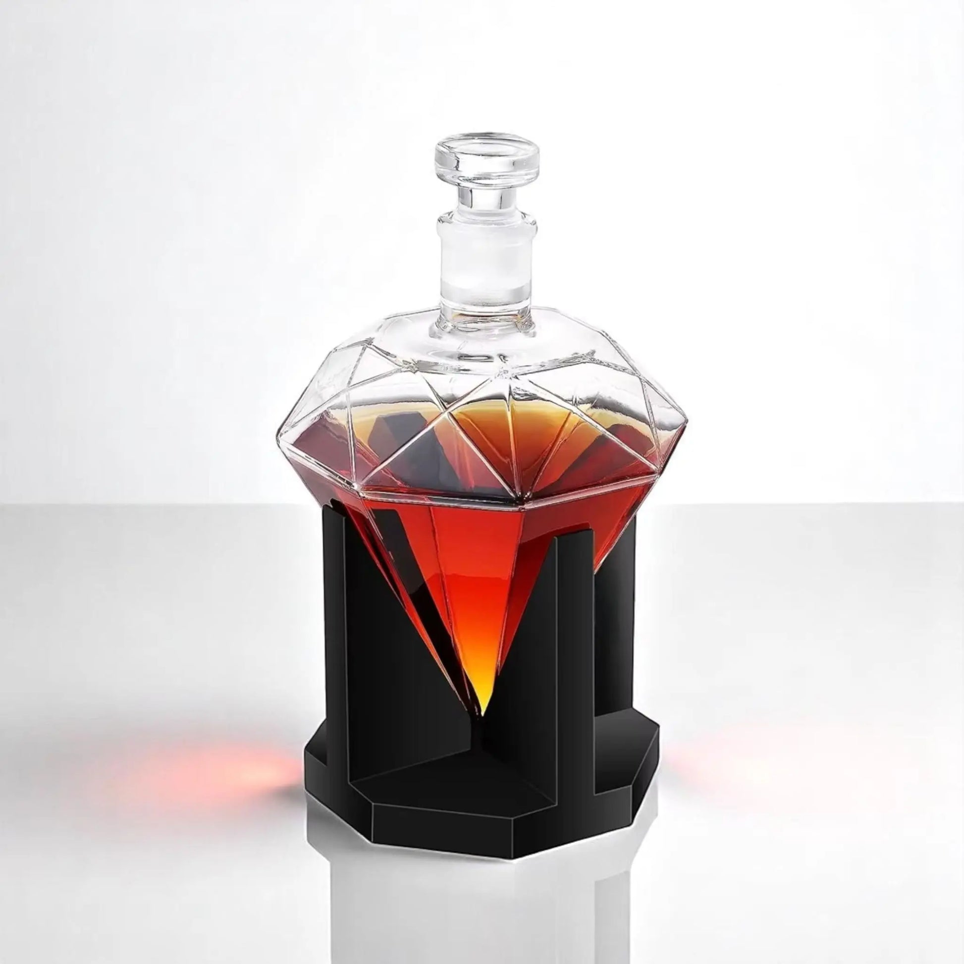 Rotating Whiskey Decanter 1500ml – Lead-Free Crystal Bottle  Geniogoods
