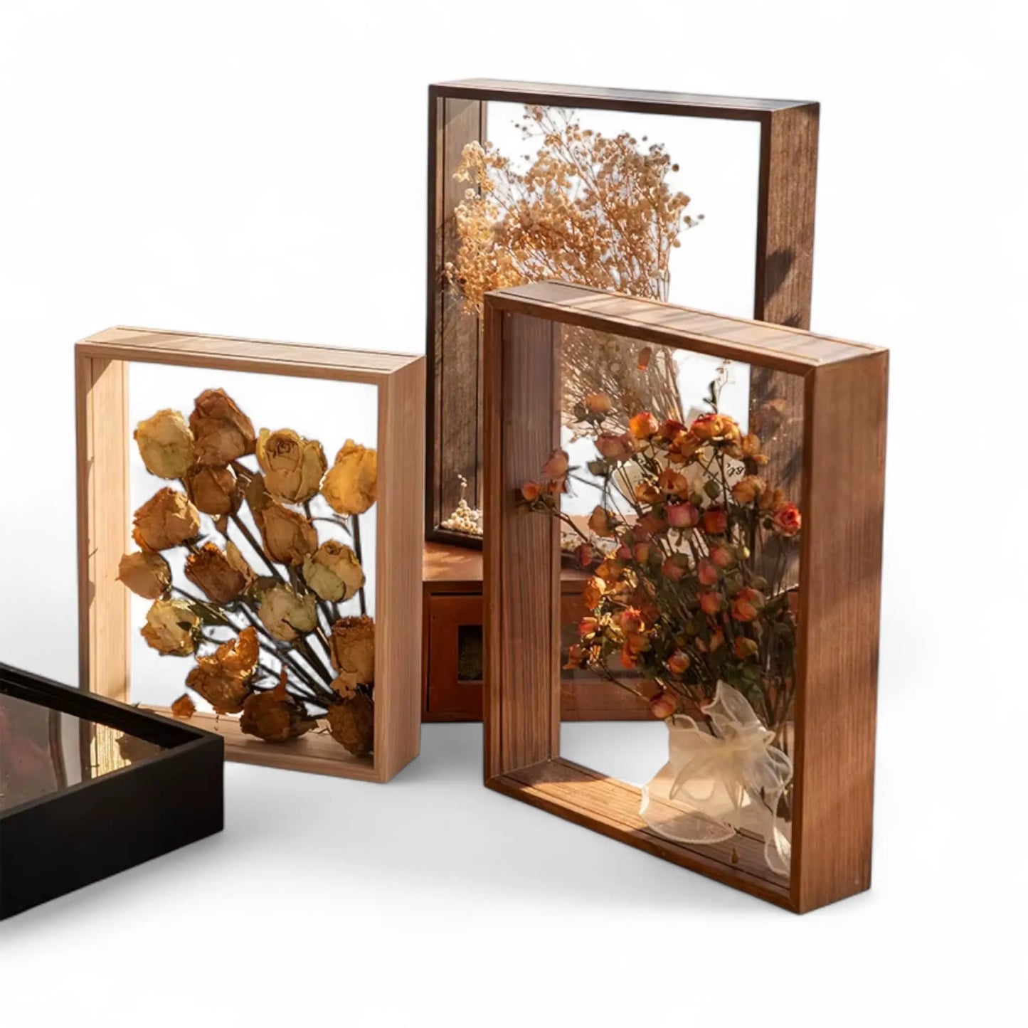 Shadow Box Frame for Dried Flowers – Deep Acrylic Display Case  Geniogoods