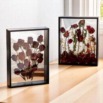 Shadow Box Frame for Dried Flowers – Deep Acrylic Display Case  Geniogoods