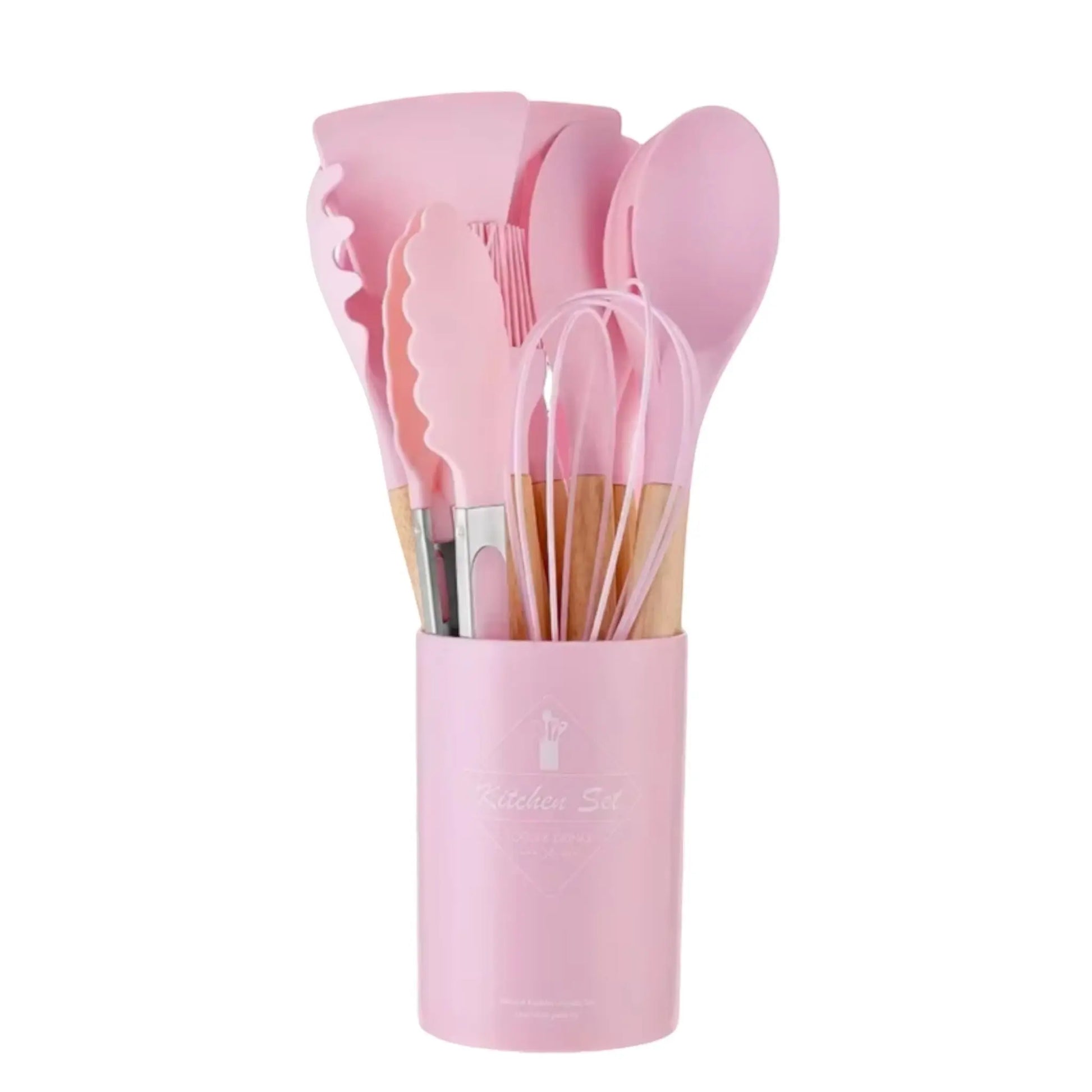 Silicone Cooking Utensils Set – 12PCS Heat-Resistant & Non-Stick Geniogoods
