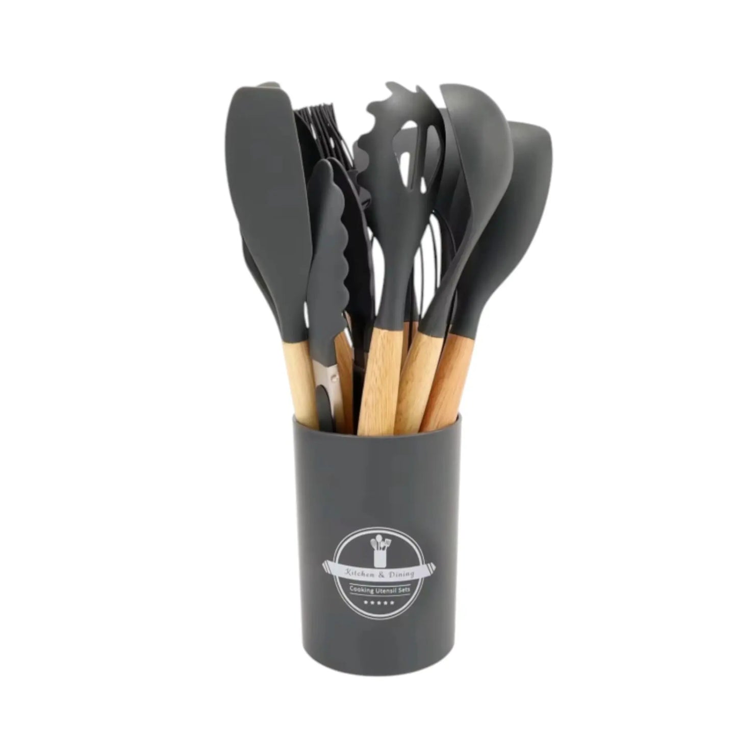 Silicone Cooking Utensils Set – 12PCS Heat-Resistant & Non-Stick Geniogoods